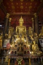 Altar at Wat May Souvannapoumaram in Luang Prabang