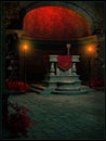 Altar in the old temple Royalty Free Stock Photo