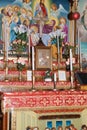 Altar in orthodox christian church in Jerusalem, Israel.