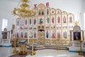 Orenburg, Russian Federation-2 Aprel 2019. altar in the Orthodox Church