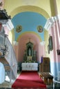 Altar of Our Lady in the Church of Saint Martin in Pisarovinska Jamnica, Croatia Royalty Free Stock Photo