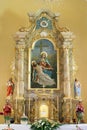 Altar Our Lady of Sorrows at the Church of Saints Peter and Paul in Kasina, Croatia
