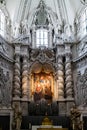 Altar piece painting and organ pipes