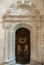 Altar of the priest in the Cathedral of Burgos with religious details.