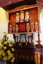 Altar of a revered monk in the reading room of the Chua Van Duc Temple in Hoi An