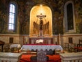 Altar of the Italian Church in Bucharest, Romania.