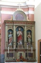 Altar of the Sacred Heart of Jesus at St. Anne Church in Rozga, Croatia