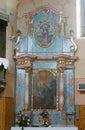 Altar of the Saint Anthony of Padua in the church of the Assumption of the Virgin Mary in Savski Nart, Croatia