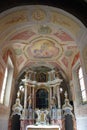 Altar of Saint Anthony of Padua in the Church Annunciation of the Virgin Mary in Klanjec, Croatia Royalty Free Stock Photo