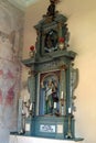 Altar of Saint Michael in the church of Saint Peter in Petrovina, Croatia