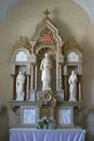Altar of the St Stephen Protomartyr in the Church of St Mary Magdalene in Cazma, Croatia
