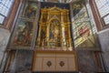 The altar of Sant\'Antonio of Ranverso\' s Abbey in Buttigliera Alta, province of Turi