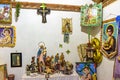 Altar with several images of saints, entities