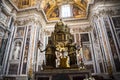Altar of Sistine Chapel and Oratory of the Nativity in the Basilica of Santa Maria Maggiori in Rome Italy Royalty Free Stock Photo