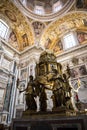 Altar of Sistine Chapel and Oratory of the Nativity in the Basilica of Santa Maria Maggiori in Rome Italy