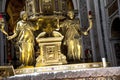 Altar of Sistine Chapel and Oratory of the Nativity in the Basilica of Santa Maria Maggiori in Rome Italy