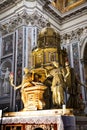 Altar of Sistine Chapel and Oratory of the Nativity in the Basilica of Santa Maria Maggiori in Rome Italy