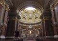 Altar space in the interior of St. Stephen`s Basilica. Budapest, Royalty Free Stock Photo