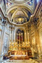 Altar SS Vincenzo E Anastasio Church Rome Italy Royalty Free Stock Photo