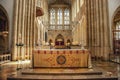 The altar in the St Edmundsbury Cathedral in Bury St Edmunds, Suffolk