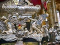 Altar of St John Nepomuk, martyr, in St. Vitus Cathedral Royalty Free Stock Photo