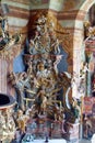 The altar of St. Joseph in the church of Our Lady of the Snows in Belec, Croatia Royalty Free Stock Photo