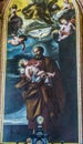 Altar St Joseph Painting Jesuit Church BasilicaLucerne Switzerland