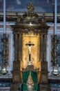 Altar in St. Peter`s Metropolitan Cathedral, Bologna, Italy