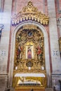 altar of a stone portuguese church Royalty Free Stock Photo