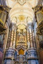 altar of a stone portuguese church Royalty Free Stock Photo