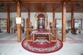 Altar on the terrace, outdoors, for prayers, at Comana Monastery