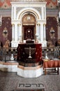 Altar view in the synagogue of Pecs Royalty Free Stock Photo