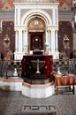 Altar view in the synagogue of Pecs