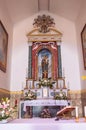 Altar with the Virgin Mary of the sanctuary of Maria SS in Caste