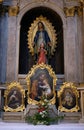 Altar of the Virgin Mary in the St Nicholas Cathedral in Ljubljana
