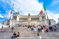 Altare della Patria, Altar of the Fatherland or Il Vittoriano, Rome, Italy Royalty Free Stock Photo