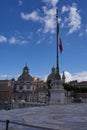 Rome, Italy - September 22, 2022 - the beautiful view of Piazza Venezia from The Victor Emmanuel II national monument Royalty Free Stock Photo