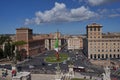 Rome, Italy - September 22, 2022 - the beautiful view of Piazza Venezia from The Victor Emmanuel II national monument Royalty Free Stock Photo