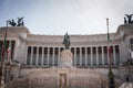 Altare della Patria, National Monument to Victor Emmanuel II, Rome, Italy. Royalty Free Stock Photo