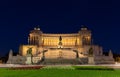 Altare della Patria by night - Rome Royalty Free Stock Photo