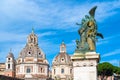 Altare della Patria and Piazza Venezia, Rome, Italy Royalty Free Stock Photo