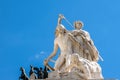 View of statue in front, Altare della Patria, Piazza Venezia, Rome Italy Royalty Free Stock Photo