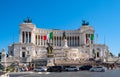 Altare della Patria - Victor Emmanuel II Monument at Piazza Venezia Venice Square and Capitoline Hill in Rome in Italy Royalty Free Stock Photo