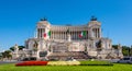 Altare della Patria - Victor Emmanuel II Monument at Piazza Venezia Venice Square and Capitoline Hill in Rome in Italy Royalty Free Stock Photo