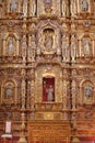 Altarpiece of the Tercera orden chapel, cuernavaca cathedral, morelos, mexico IV Royalty Free Stock Photo