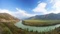 Altay mountains. river Katun