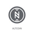 Altcoin icon. Trendy Altcoin logo concept on white background fr