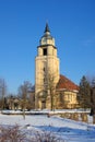 Altdobern church winter Royalty Free Stock Photo