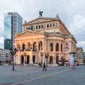 Alte Oper in Frankfurt. Night view.