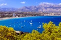 Altea Alicante province Spain view from Mediterranean sea Royalty Free Stock Photo